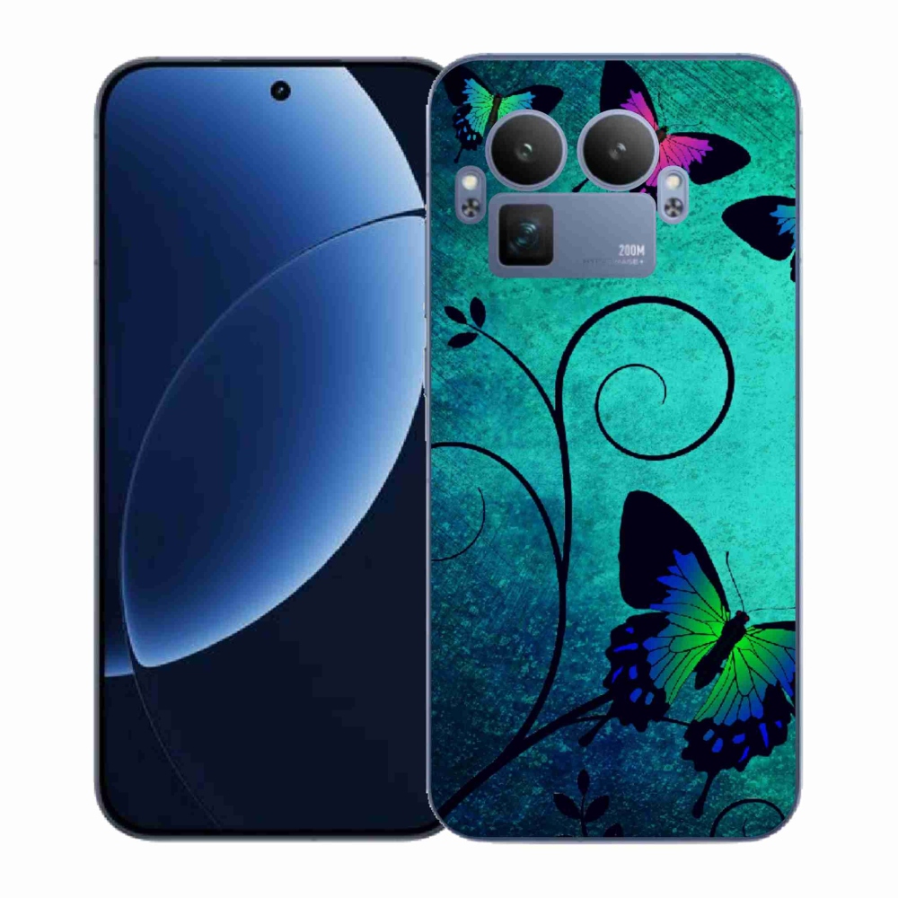 Gélový kryt mmCase na Realme GT 8 Pro - farební motýle