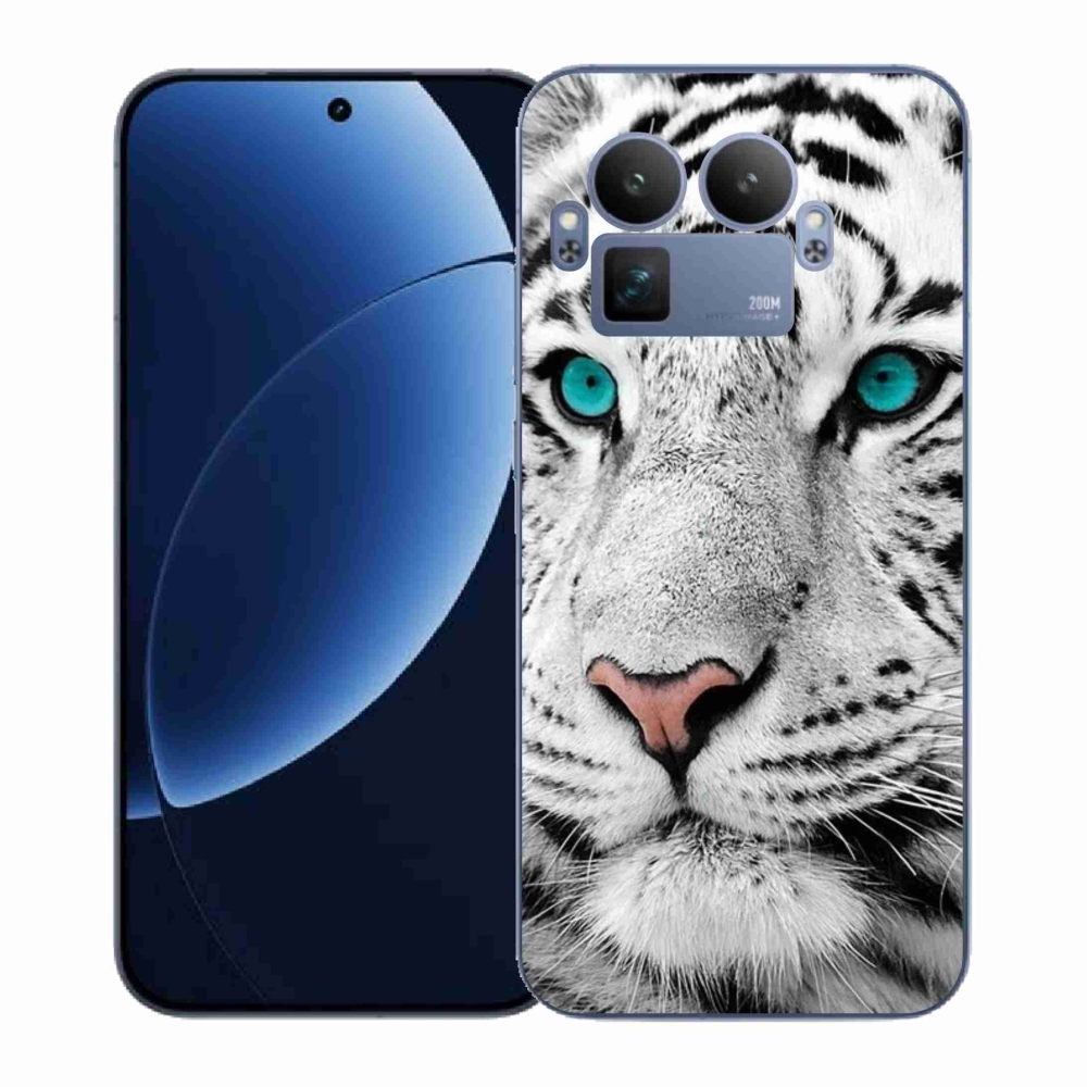 Gélový kryt mmCase na Realme GT 8 Pro - biely tiger