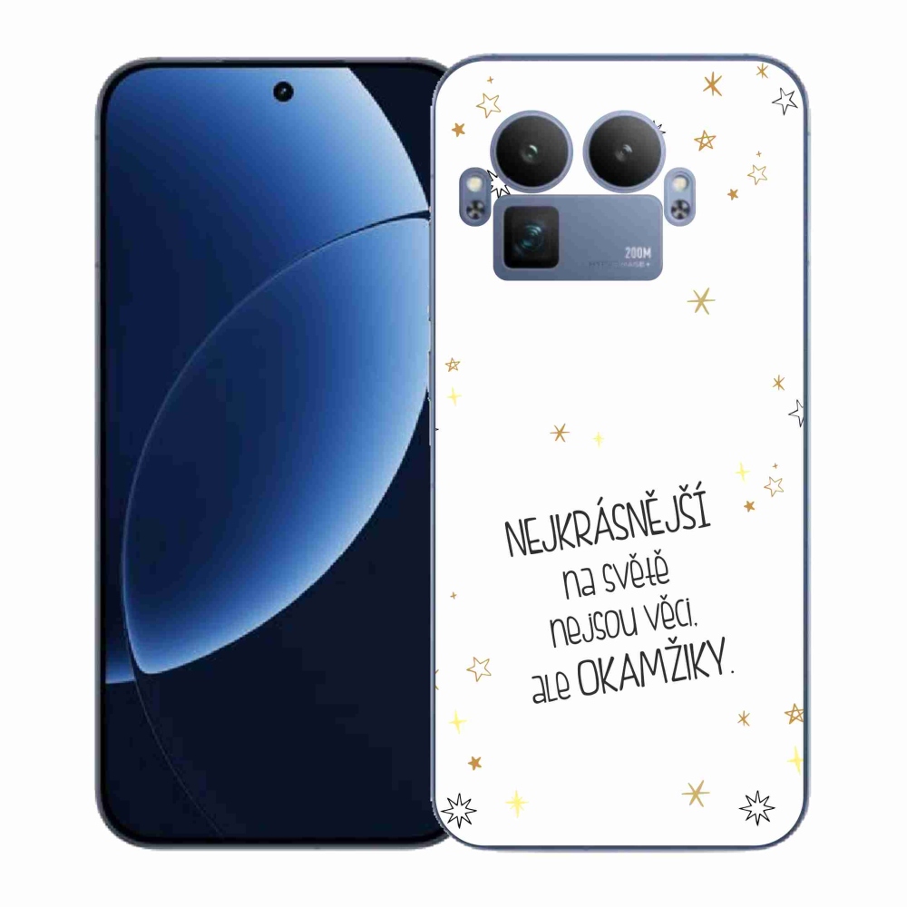 Gélový kryt mmCase na Realme GT 8 Pro - citát 4 biele pozadie