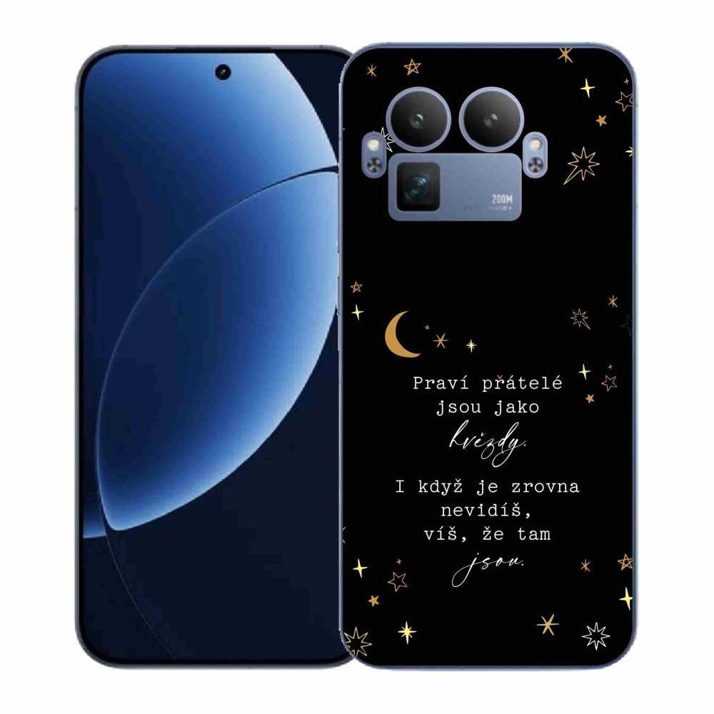 Gélový kryt mmCase na Realme GT 8 Pro - citát 6 čierne pozadie