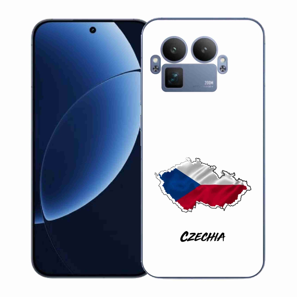 Gélový kryt mmCase na Realme GT 8 Pro - Czechia biele pozadie