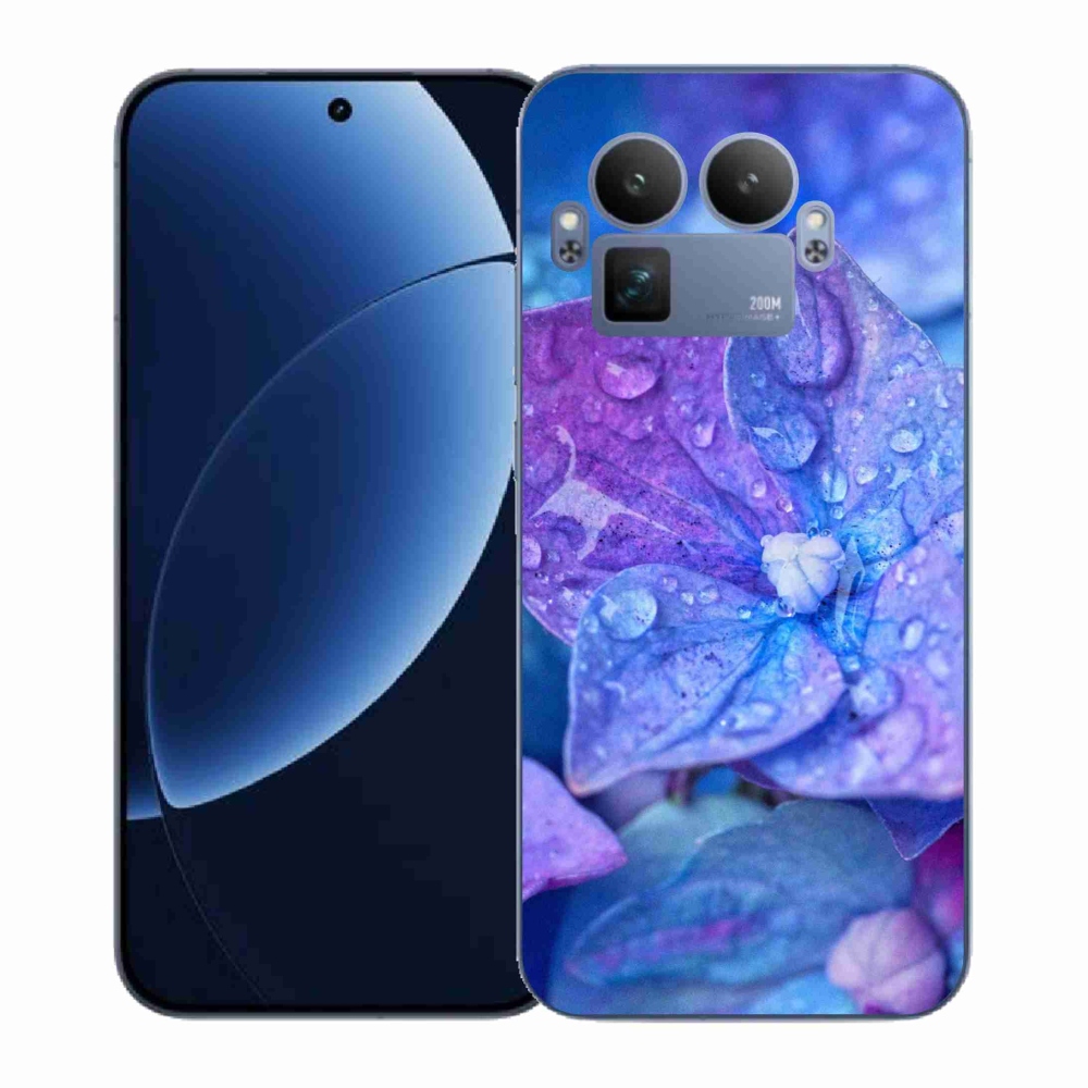 Gélový kryt mmCase na Realme GT 8 Pro - fialový kvet