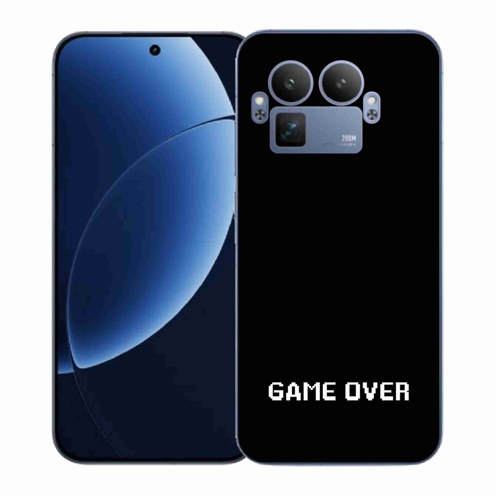 Gélový kryt mmCase na Realme GT 8 Pro - game over čierne pozadie