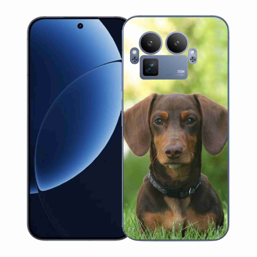 Gélový kryt mmCase na Realme GT 8 Pro - hnedý jazvečík