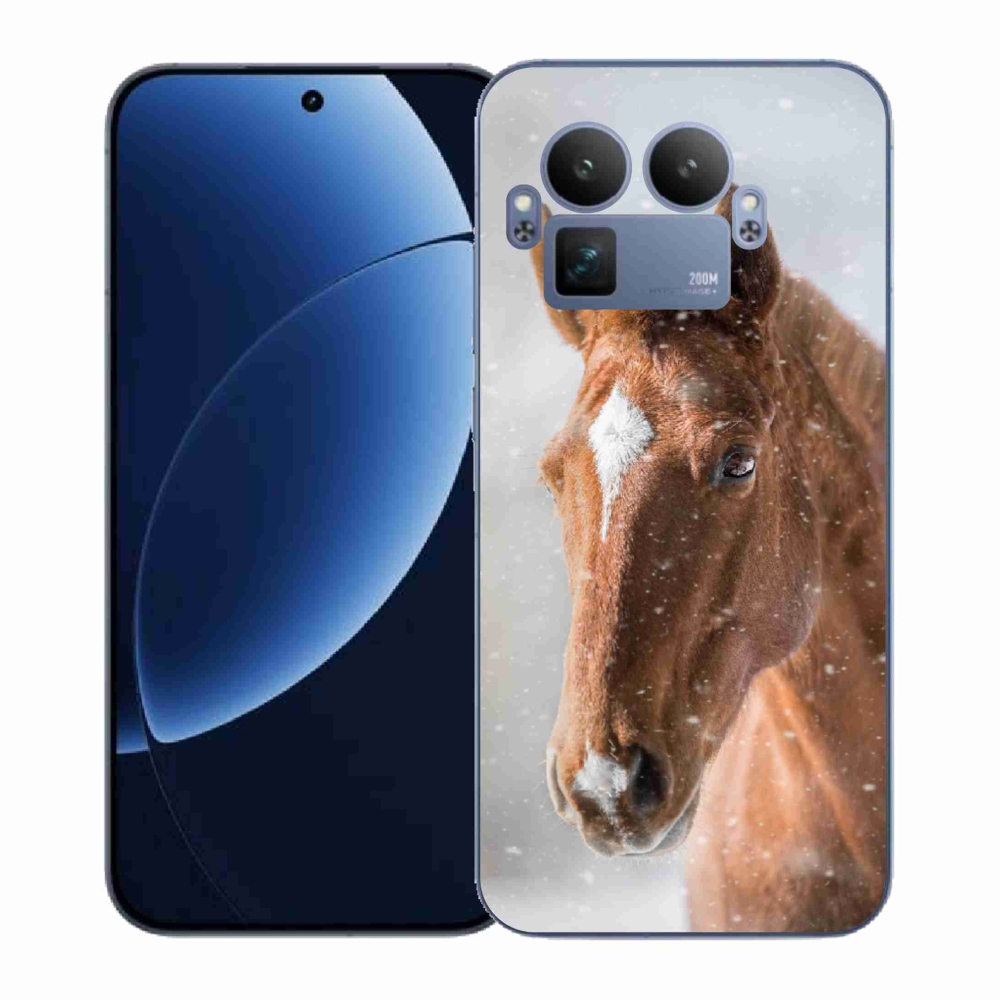 Gélový kryt mmCase na Realme GT 8 Pro - hnedý kôň 2