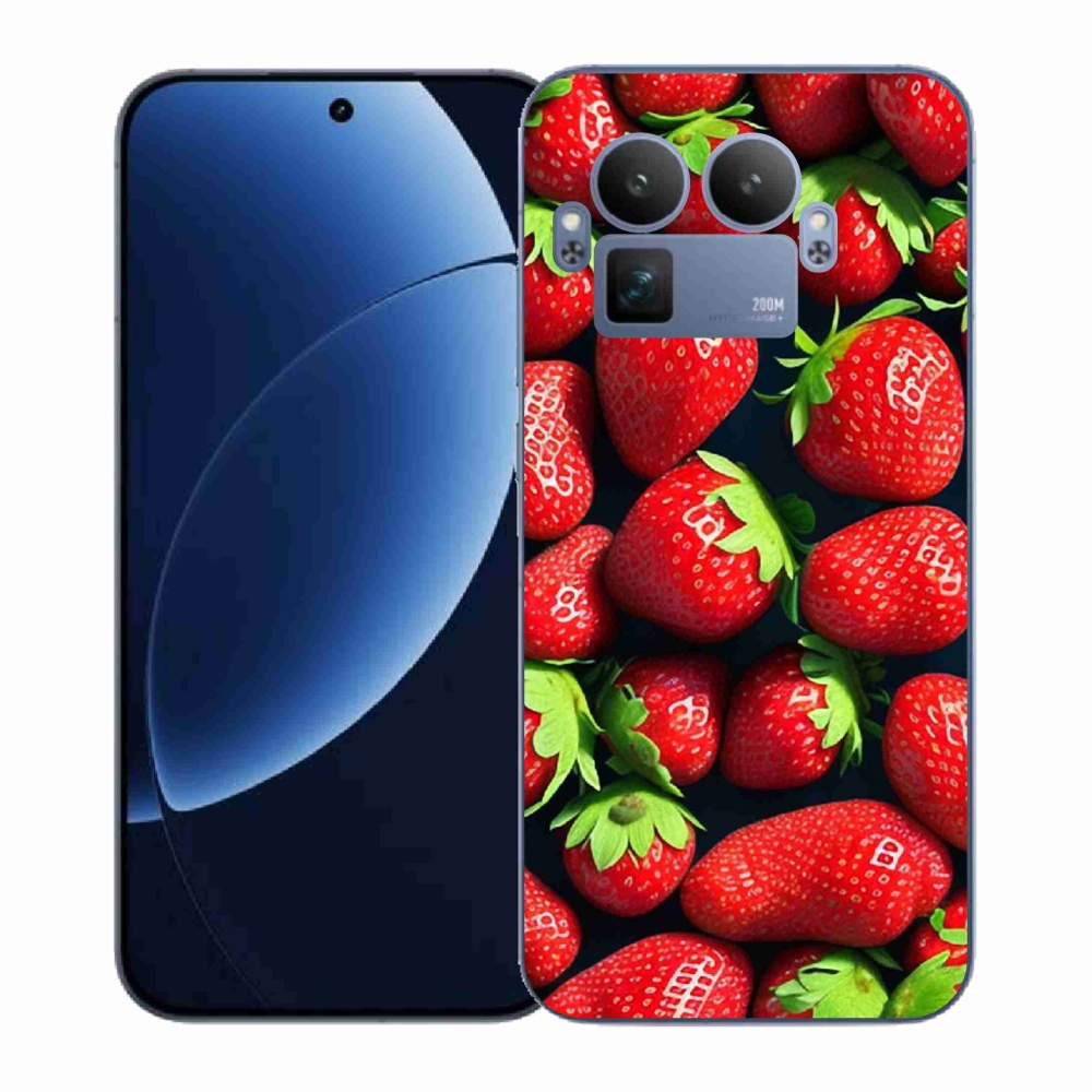 Gélový kryt mmCase na Realme GT 8 Pro - jahody