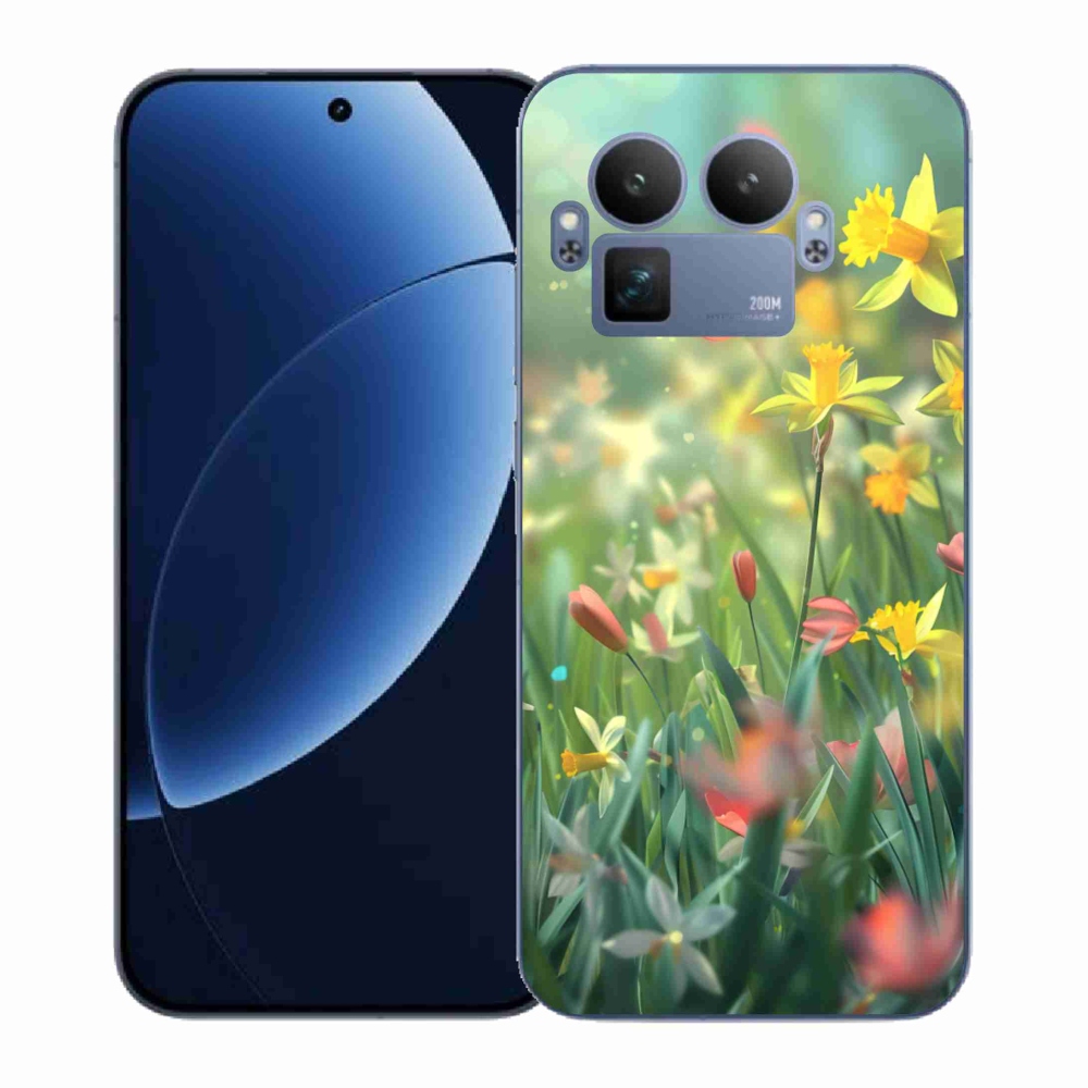 Gélový kryt mmCase na Realme GT 8 Pro - jarné kvety
