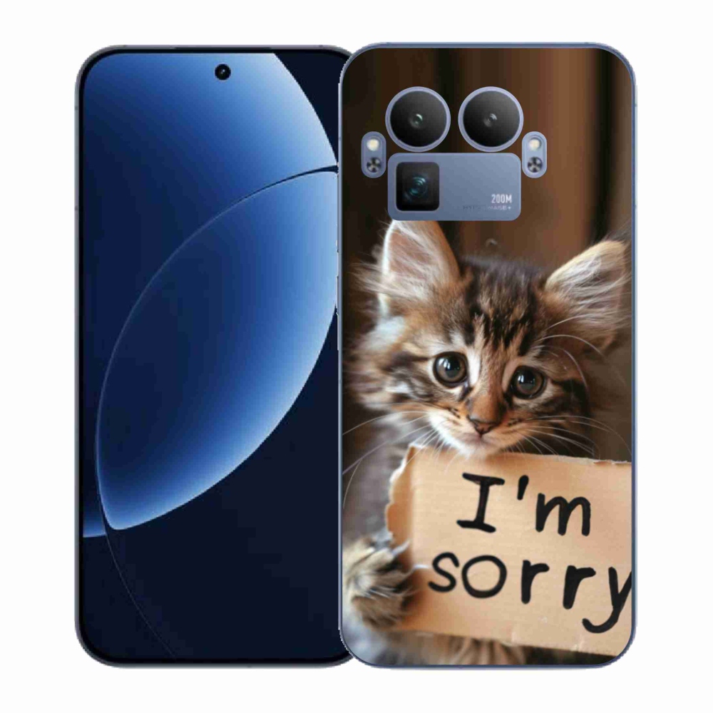 Gélový kryt mmCase na Realme GT 8 Pro - mačacie ospravedlnenie