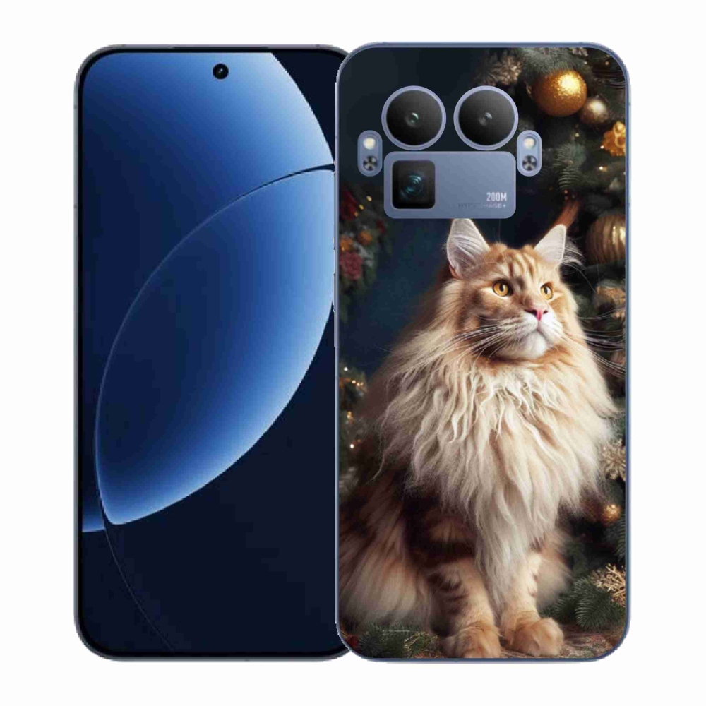 Gélový kryt mmCase na Realme GT 8 Pro - mačka pri stromčeku