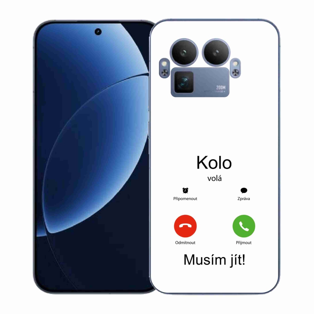 Gélový kryt mmCase na Realme GT 8 Pro - kolo volá biele pozadie