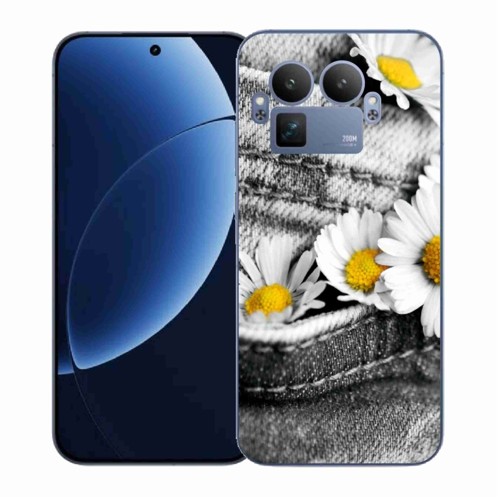 Gélový kryt mmCase na Realme GT 8 Pro - margaréty