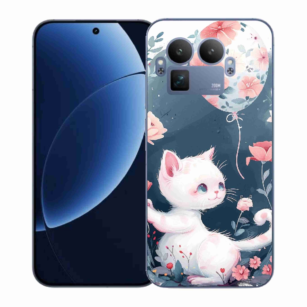 Gélový kryt mmCase na Realme GT 8 Pro - mačiatko s balónikom