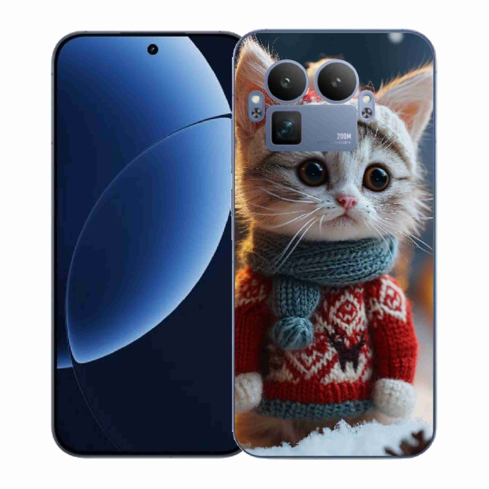Gélový kryt mmCase na Realme GT 8 Pro - mačiatko vo svetri