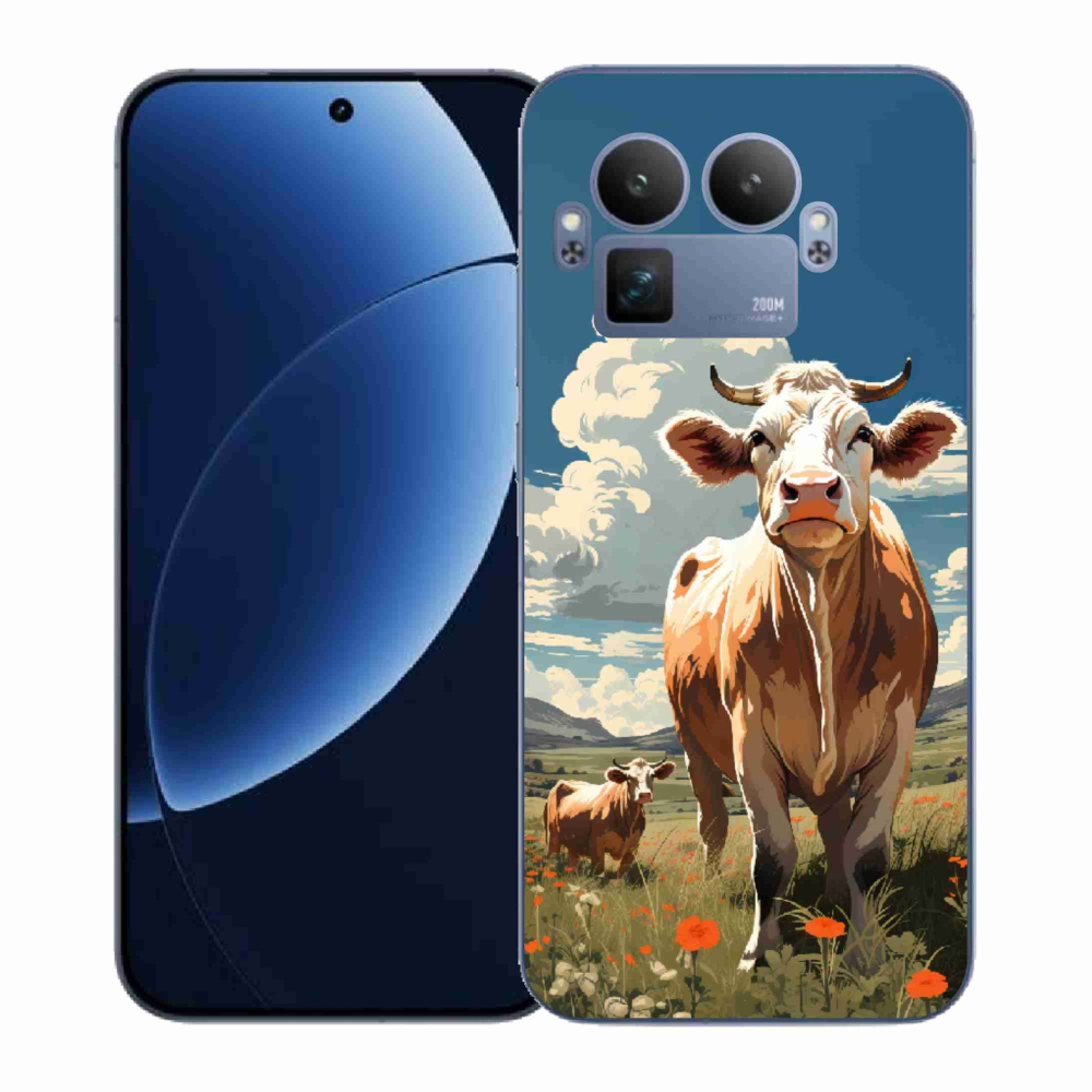 Gélový kryt mmCase na Realme GT 8 Pro - kravy na lúke