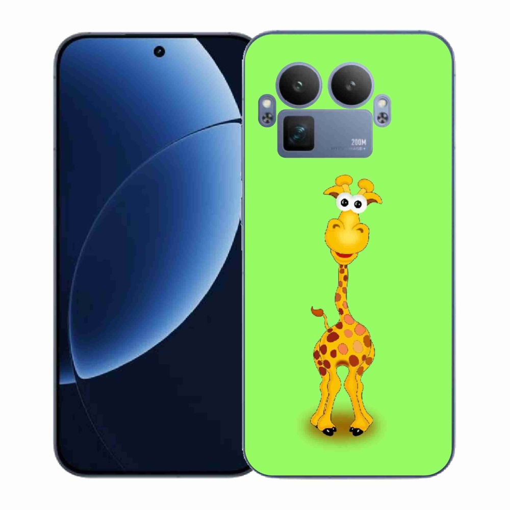 Gélový kryt mmCase na Realme GT 8 Pro - kreslená žirafa