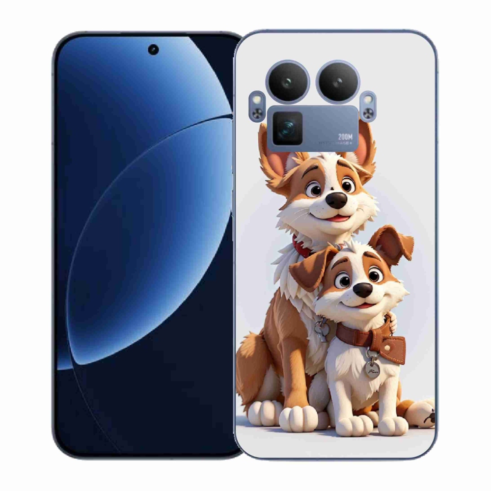 Gélový kryt mmCase na Realme GT 8 Pro - kreslenie psy