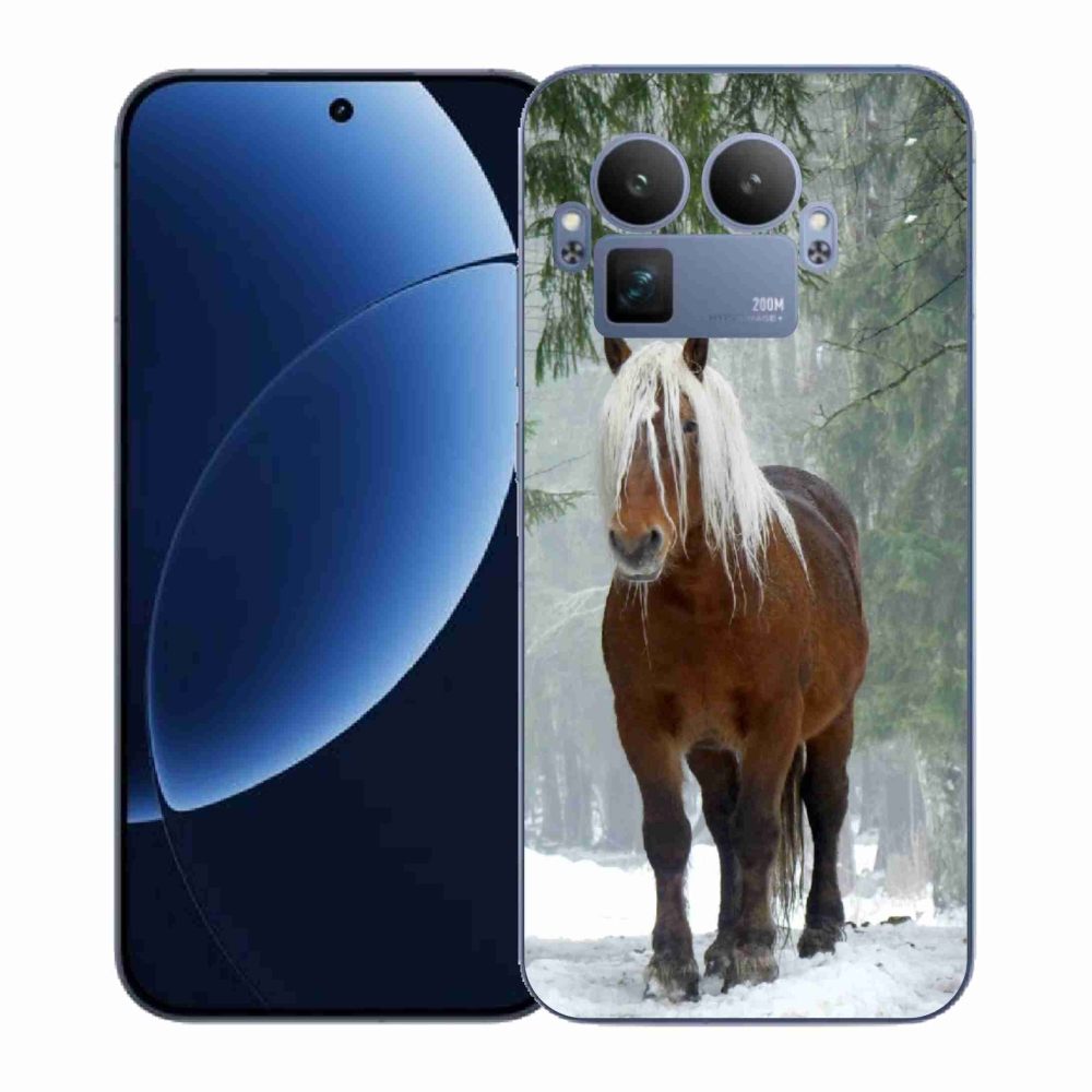 Gélový kryt mmCase na Realme GT 8 Pro - kôň v lese