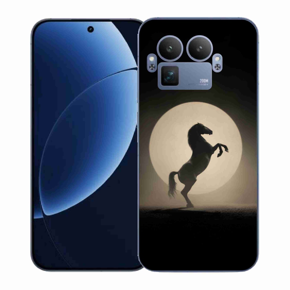 Gélový kryt mmCase na Realme GT 8 Pro - kôň v siluete
