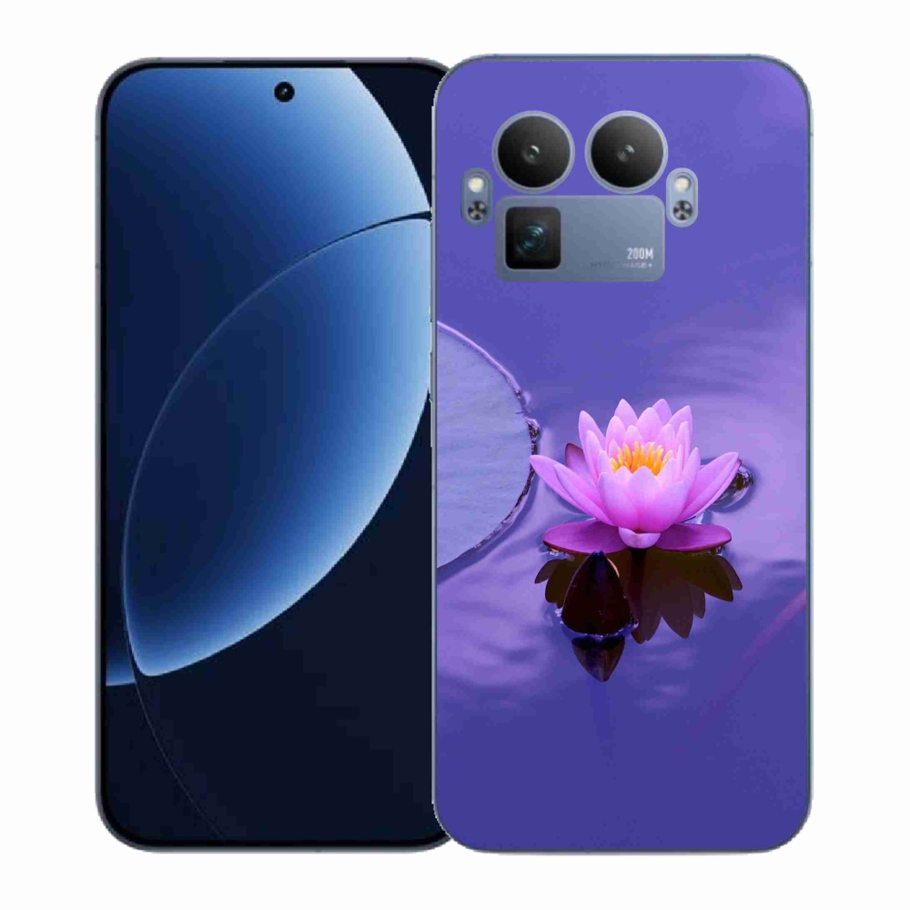 Gélový kryt mmCase na Realme GT 8 Pro - kvet na hladine