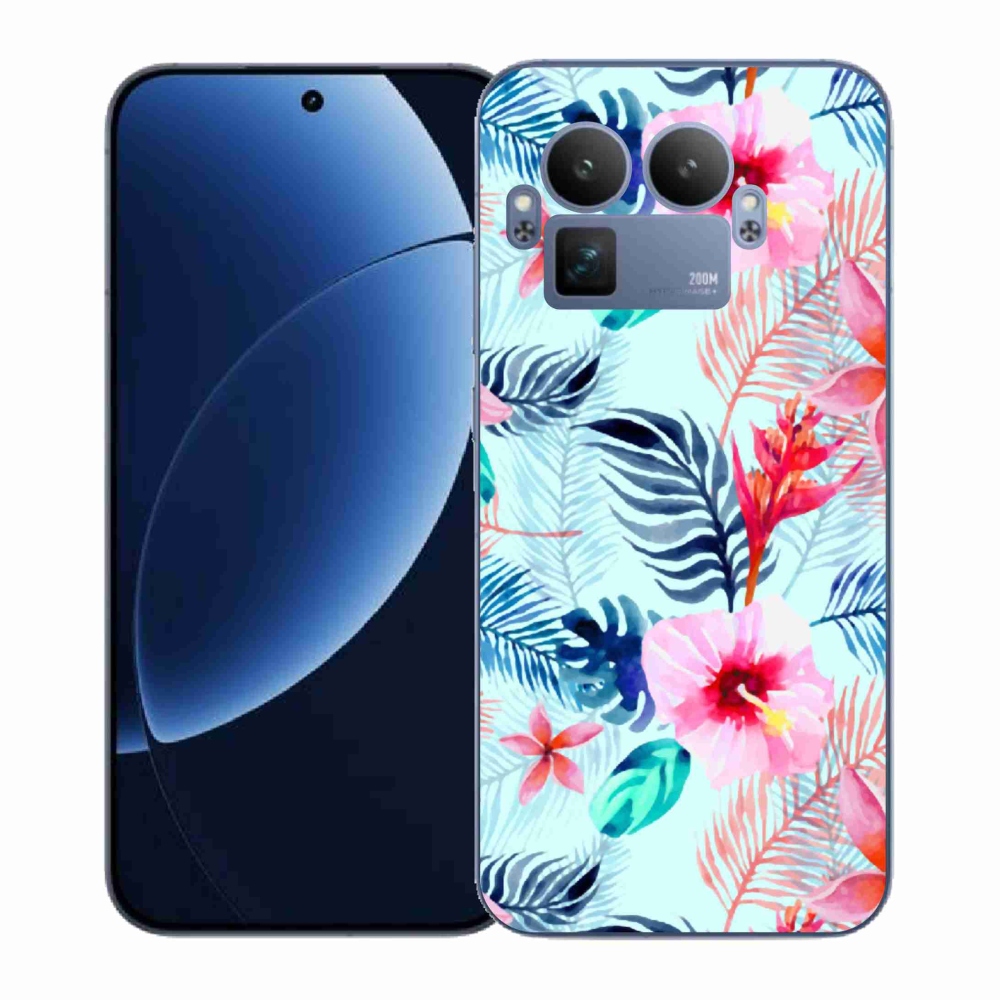 Gélový kryt mmCase na Realme GT 8 Pro - kvety