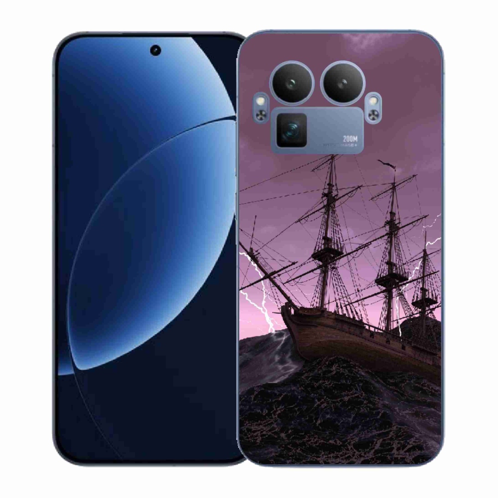 Gélový kryt mmCase na Realme GT 8 Pre - loď v búrke