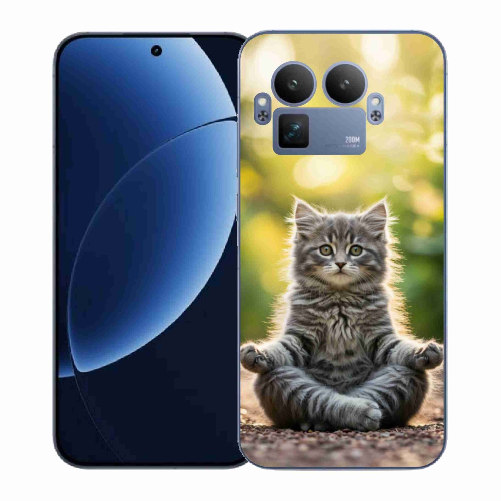 Gélový kryt mmCase na Realme GT 8 Pro - meditujúce mačiatko