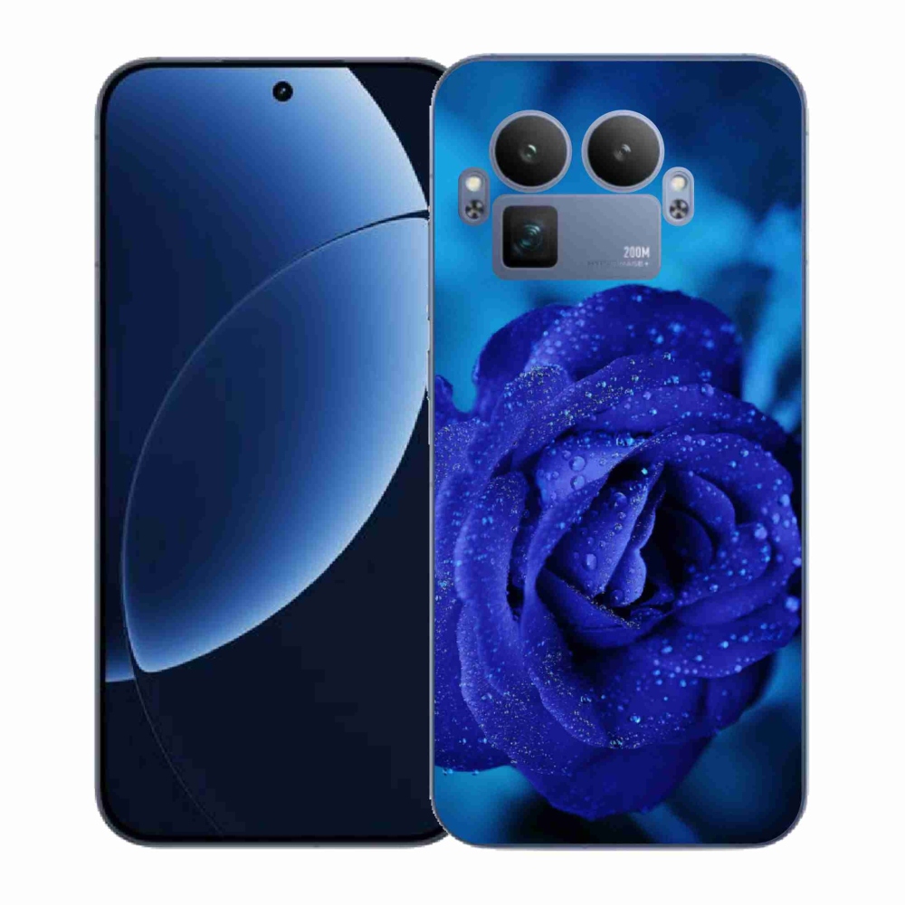 Gélový kryt mmCase na Realme GT 8 Pro - modrá ruža