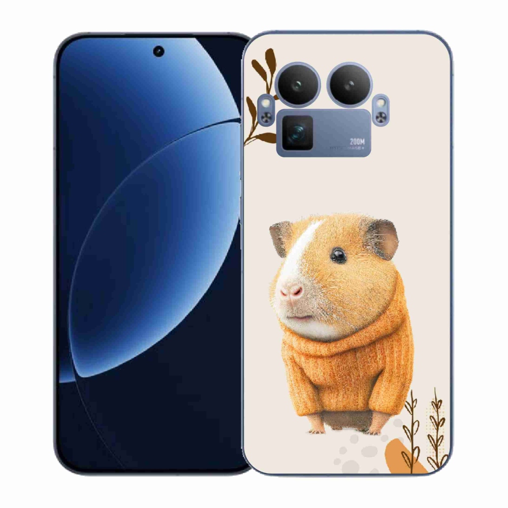 Gélový kryt mmCase na Realme GT 8 Pro - morča vo svetri