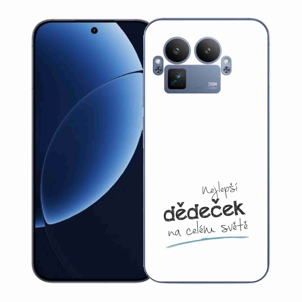 Gélový kryt mmCase na Realme GT 8 Pro - najlepší dedko 3 biele pozadie