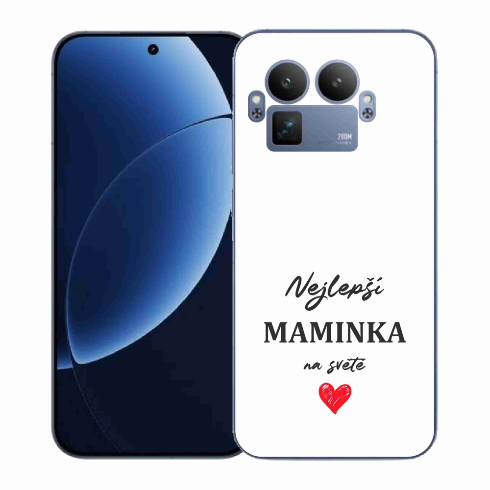 Gélový kryt mmCase na Realme GT 8 Pro - najlepšia mamička 1 biele pozadie
