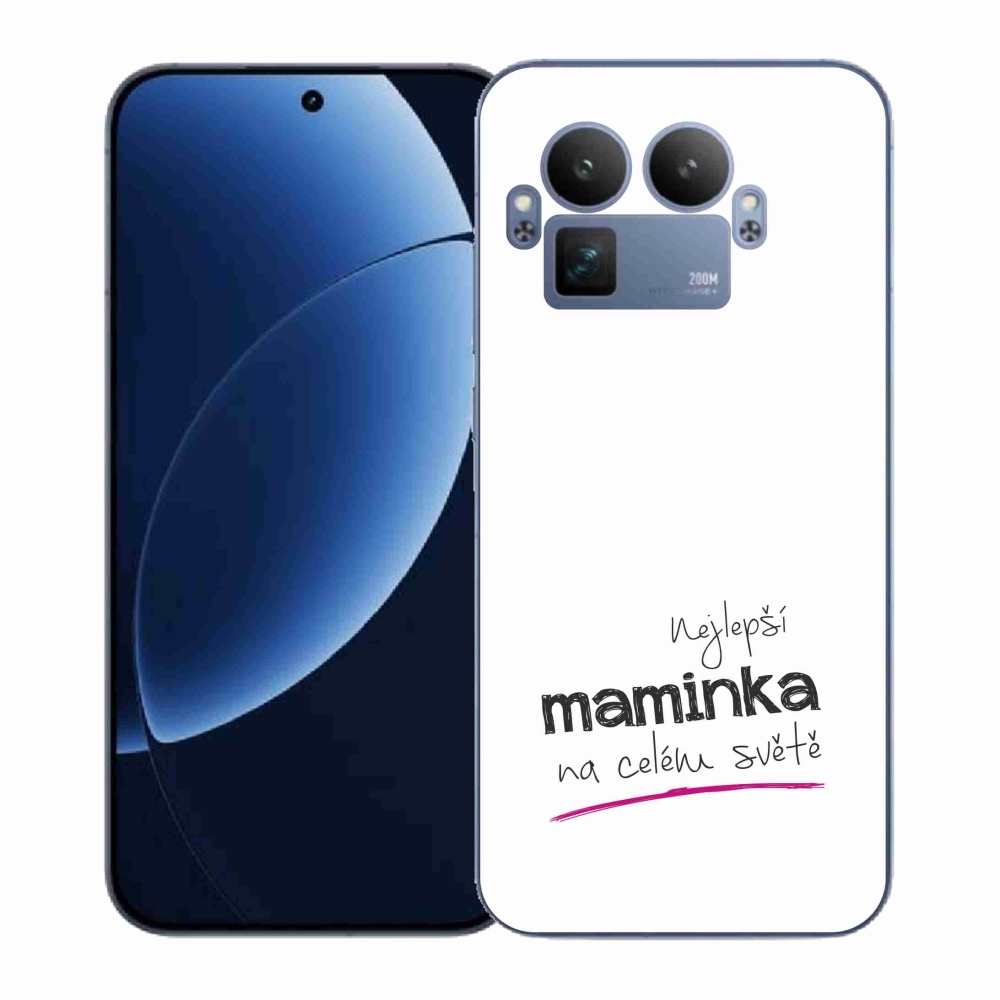 Gélový kryt mmCase na Realme GT 8 Pro - najlepšia mamička 4 biele pozadie