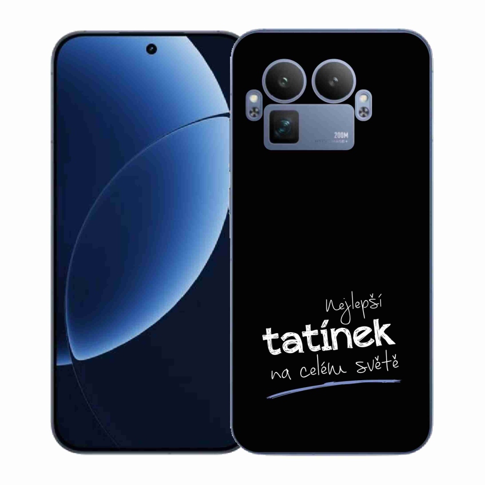 Gélový kryt mmCase na Realme GT 8 Pro - najlepší otecko 4 čierne pozadie