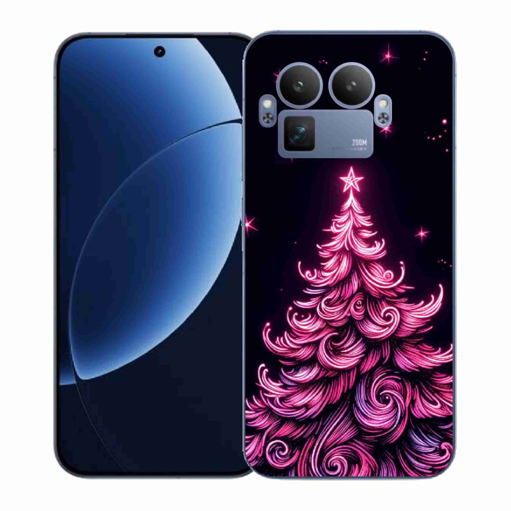 Gélový kryt mmCase na Realme GT 8 Pro - neónový vianočný stromček 2