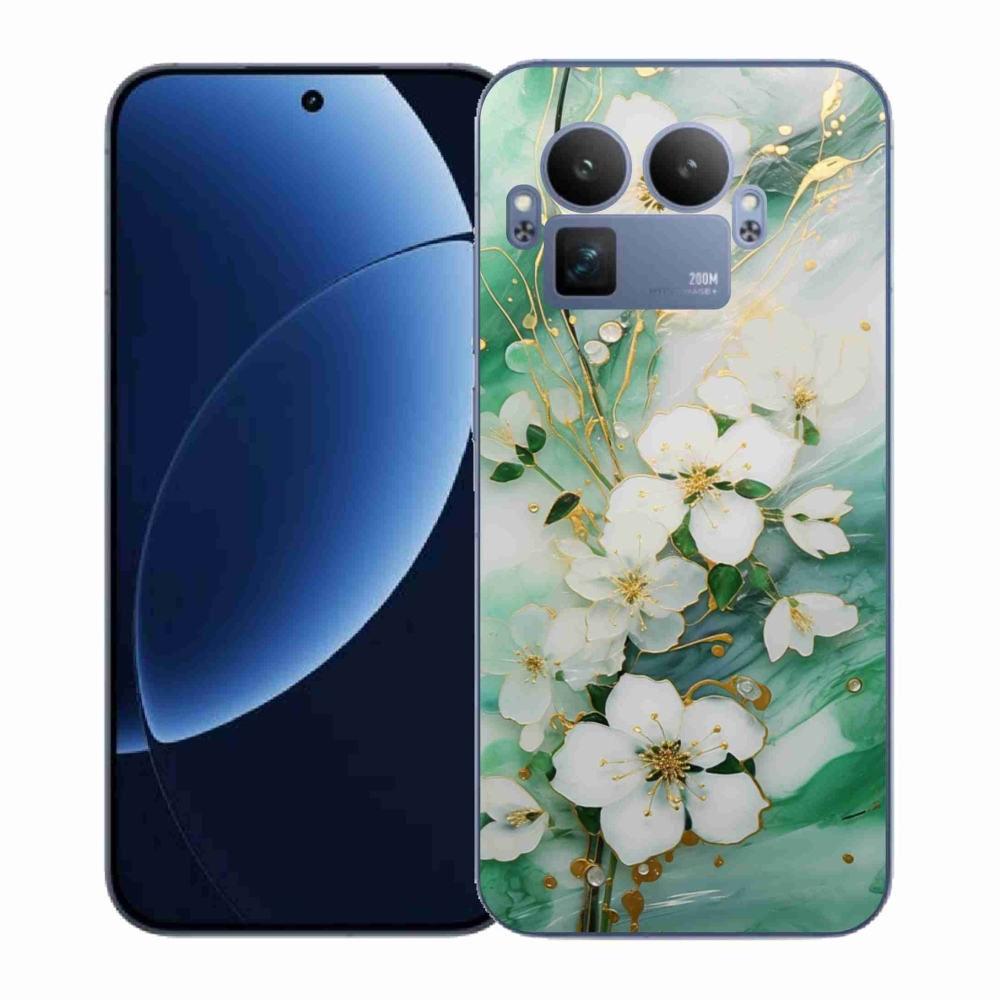 Gélový kryt mmCase na Realme GT 8 Pro - nežné kvety