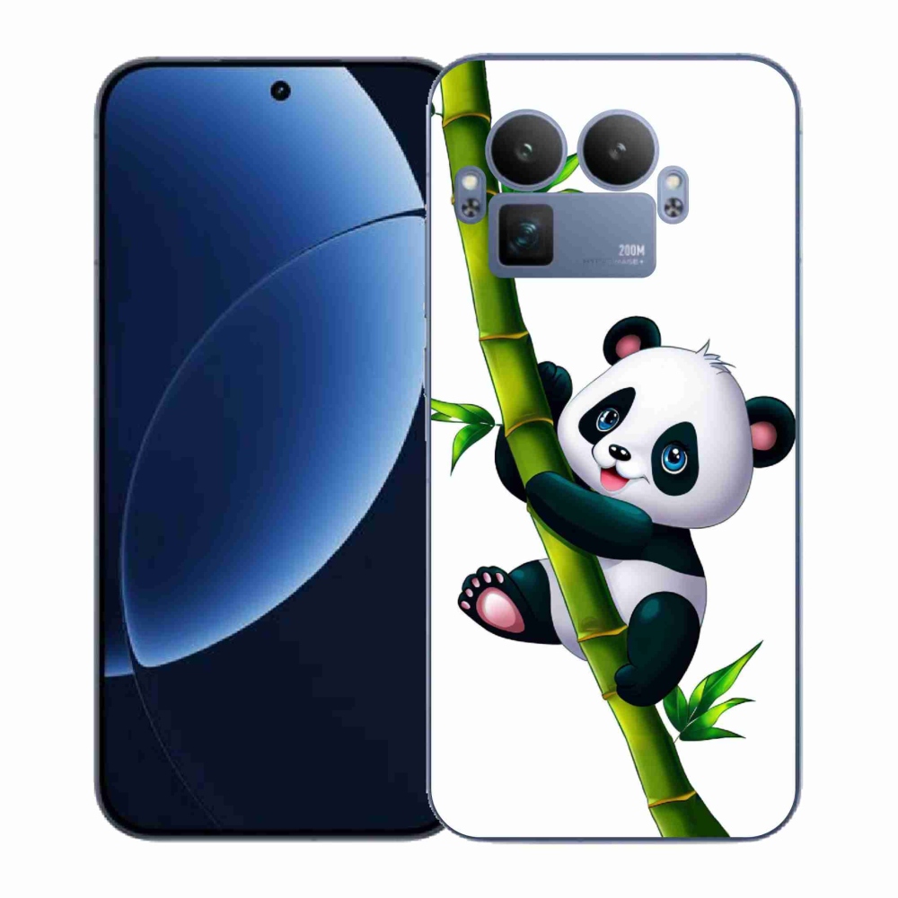 Gélový kryt mmCase na Realme GT 8 Pro - panda na bambuse