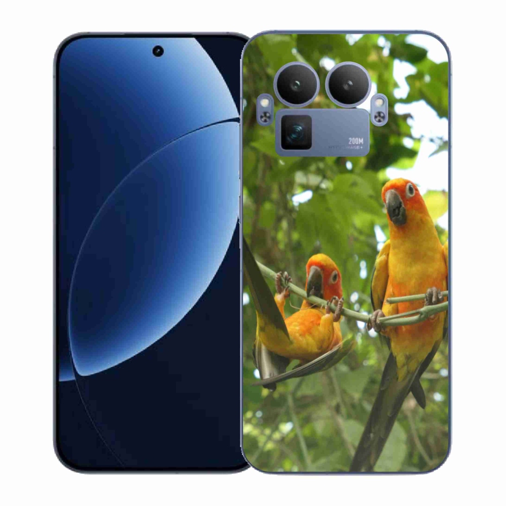 Gélový kryt mmCase na Realme GT 8 Pro - papagáje aratingy