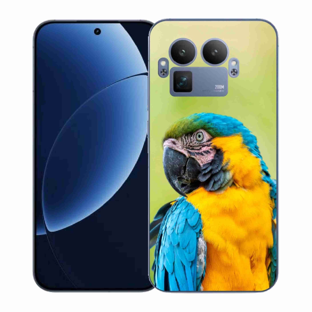 Gélový kryt mmCase na Realme GT 8 Pro - papagáj ara 2