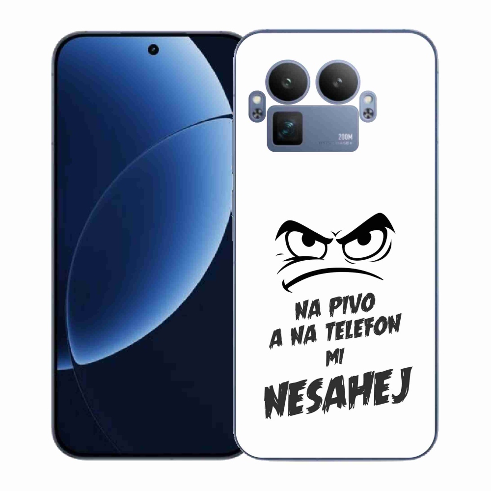 Gélový kryt mmCase na Realme GT 8 Pro - pivný motív 2 biele pozadie