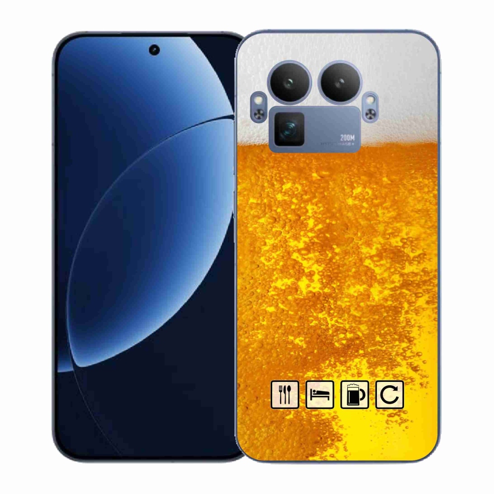 Gélový kryt mmCase na Realme GT 8 Pro - pivný motív 3