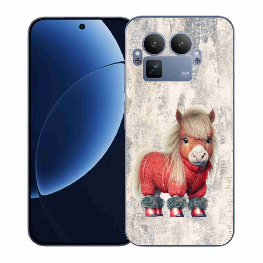 Gélový kryt mmCase na Realme GT 8 Pro - poník vo svetri