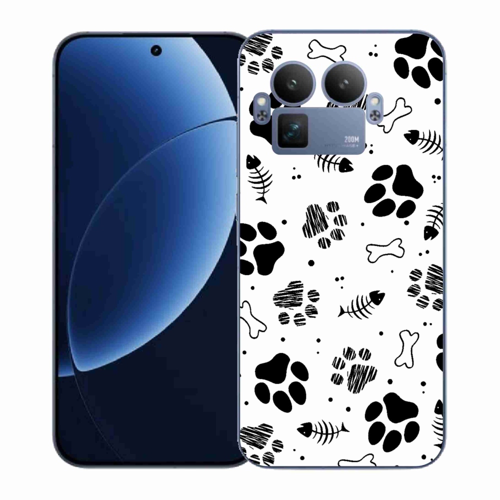 Gélový kryt mmCase na Realme GT 8 Pro - psie labky 1