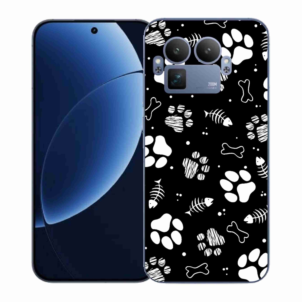 Gélový kryt mmCase na Realme GT 8 Pro - psie labky