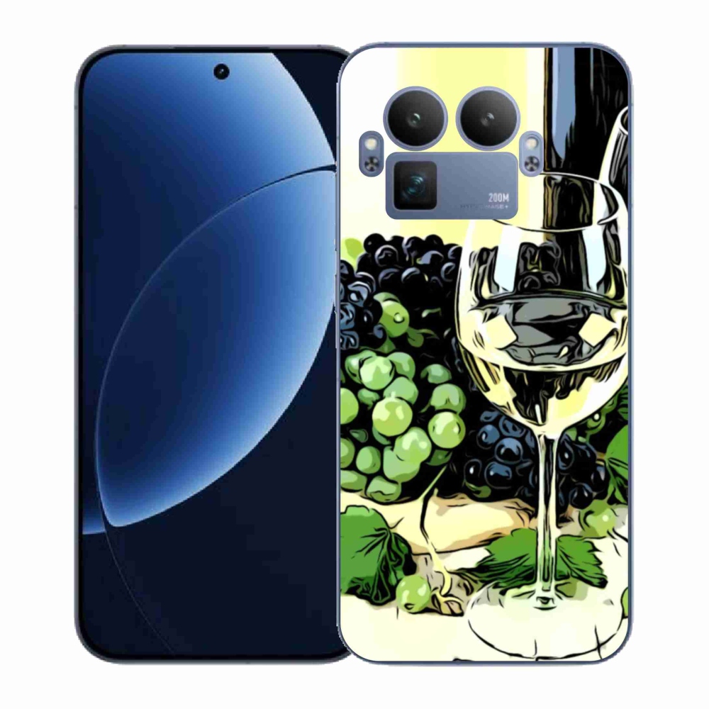 Gélový kryt mmCase na Realme GT 8 Pro - pohár vína