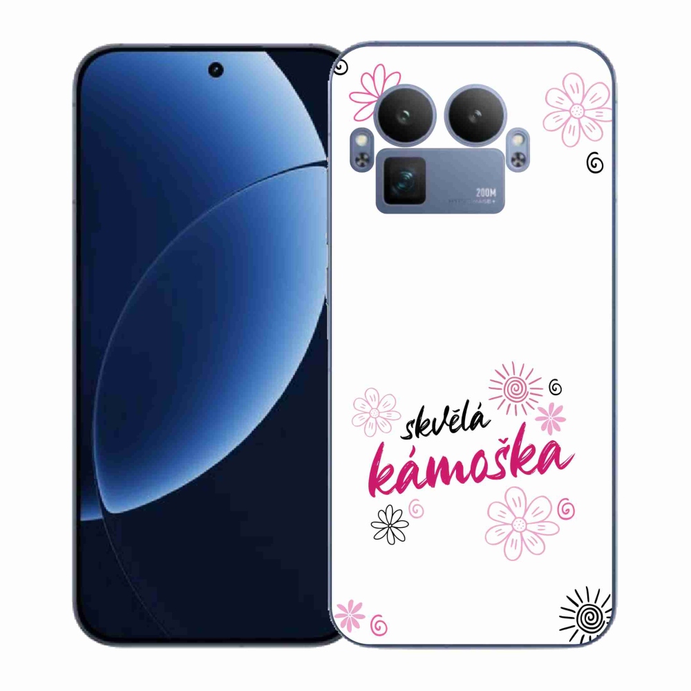 Gélový kryt mmCase na Realme GT 8 Pro - skvelá kamoška biele pozadie