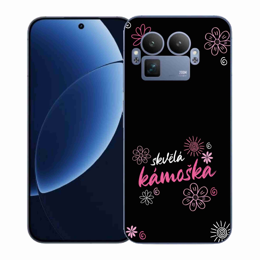 Gélový kryt mmCase na Realme GT 8 Pro - skvelá kamoška čierne pozadie