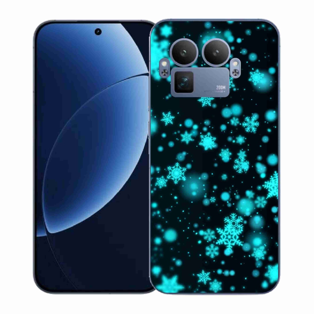 Gélový kryt mmCase na Realme GT 8 Pro - snehové vločky 1