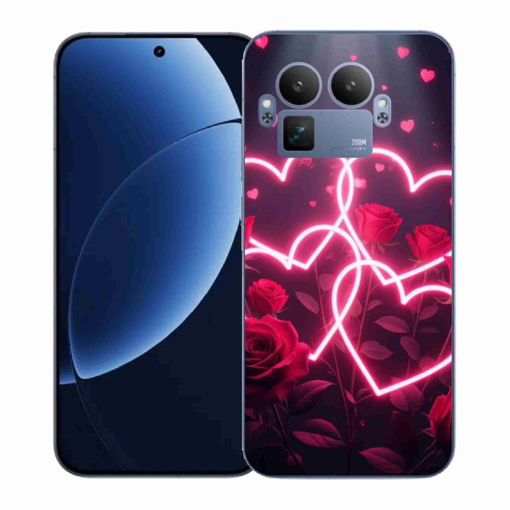 Gélový kryt mmCase na Realme GT 8 Pro - srdce lásky