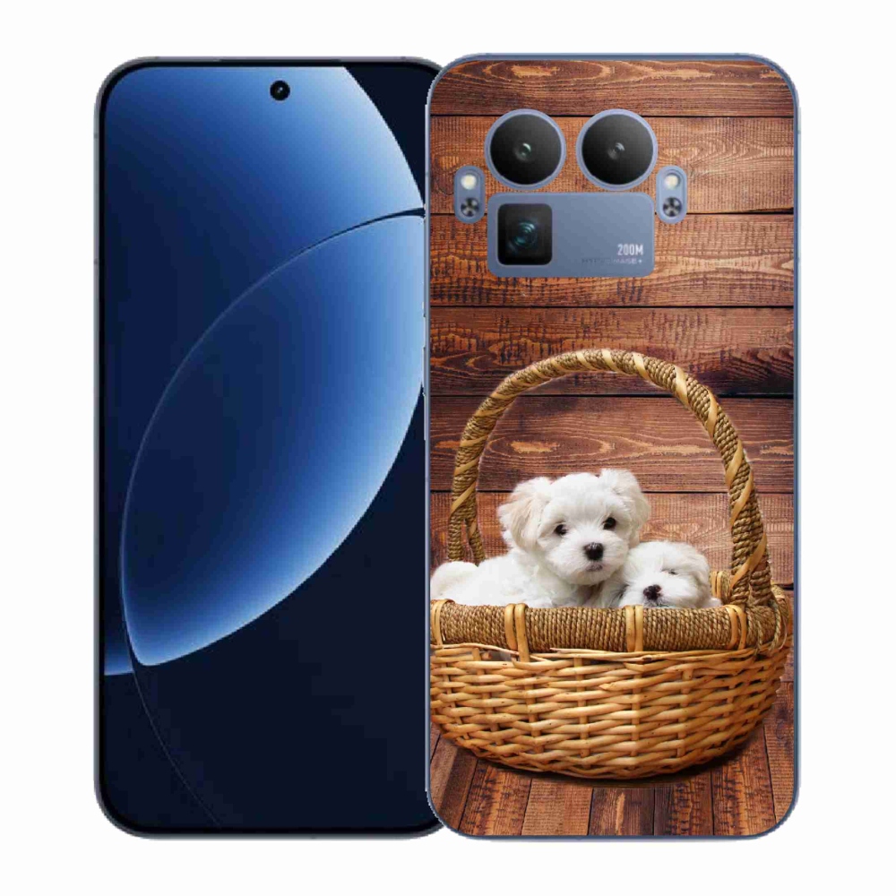 Gélový kryt mmCase na Realme GT 8 Pro - šteniatka