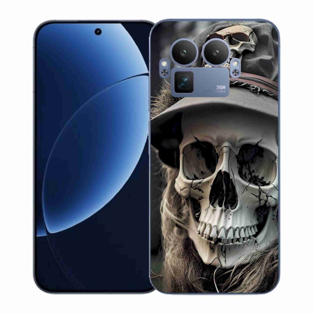 Gélový kryt mmCase na Realme GT 8 Pro - temná lebka