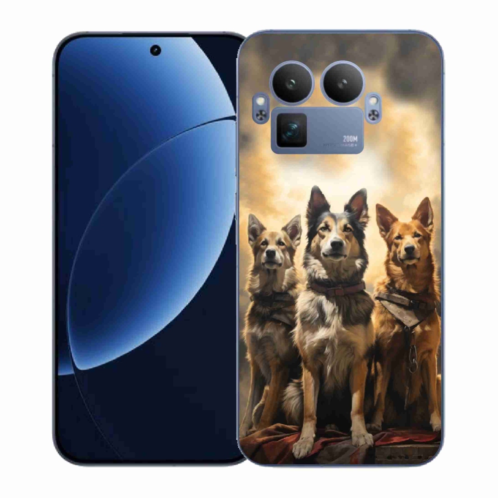 Gélový kryt mmCase na Realme GT 8 Pro - tri psy